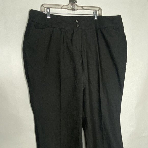 Lane Bryant Jeans Women 22 Petite Black Denim Stretch Trousers High Waist - Picture 4 of 9